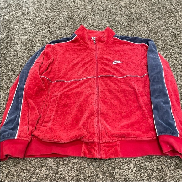 Supreme / Nike® Velour Track Jacket Red Supreme Nike Velour Track Jacket Red